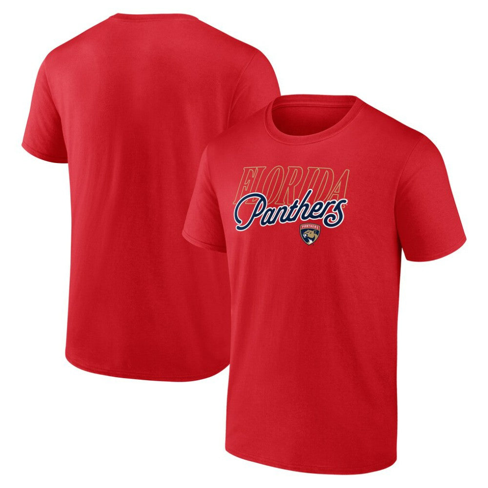 Florida Panthers Script T-Shirt - Red | US 203007275