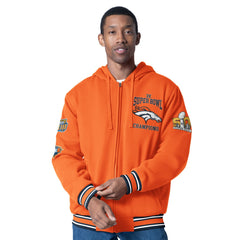 Denver Broncos G-III Sports by Carl Banks Power Forward Commemorative Full-Zip Hooded Jacket - Orange Jackets