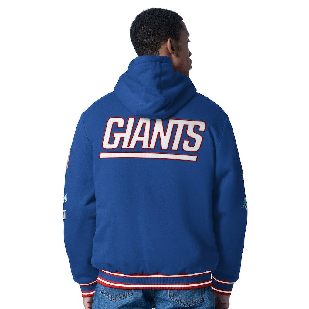 New York Giants G-III Sports by Carl Banks Power Forward Commemorative Full-Zip Hooded Jacket - Royal Jackets