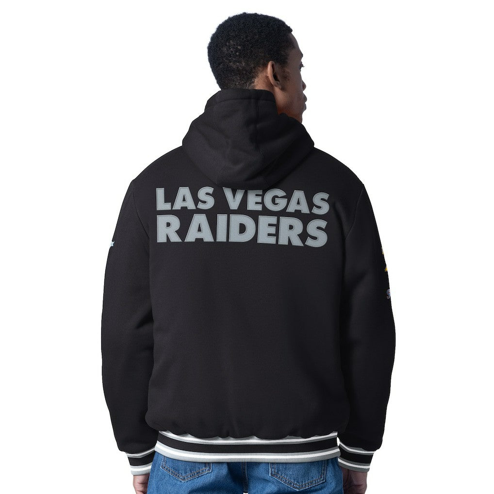 Las Vegas Raiders G-III Sports by Carl Banks Power Forward Commemorative Full-Zip Hooded Jacket - Black Jackets