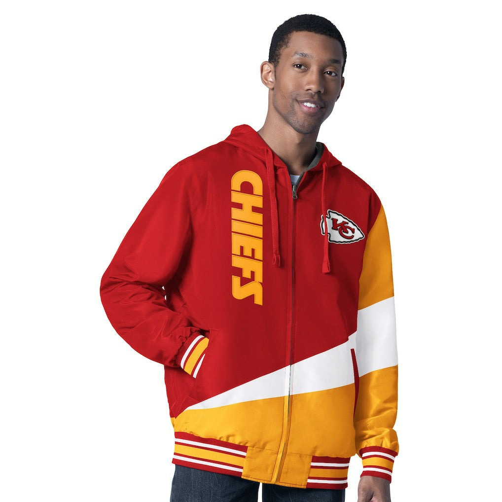 Kansas City Chiefs G-III Sports by Carl Banks Dual Threat Reversable Full-Zip Hooded Jacket - Red/Charcoal Jackets