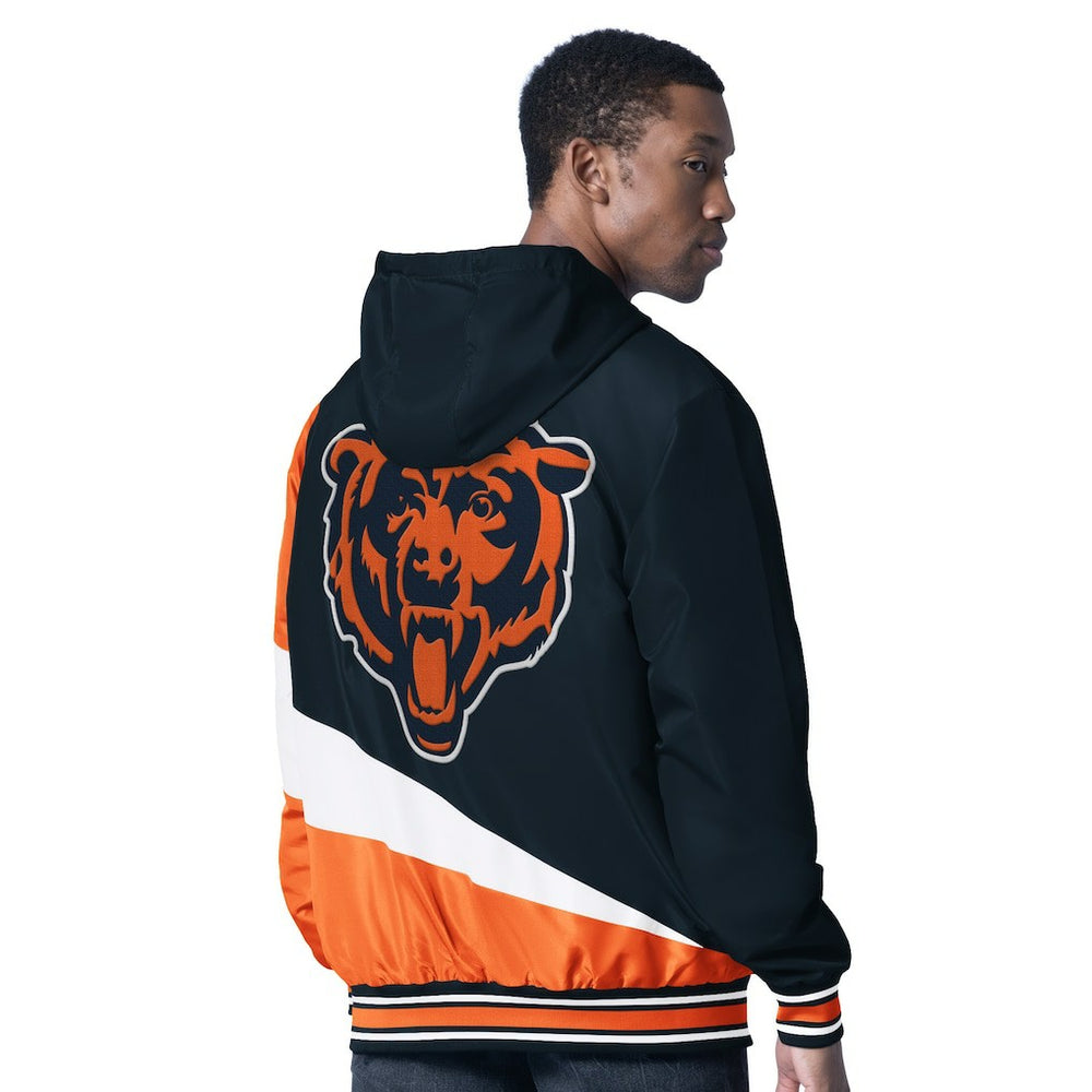 Chicago Bears G-III Sports by Carl Banks Dual Threat Reversable Full-Zip Hooded Jacket - Navy/Charcoal Jackets