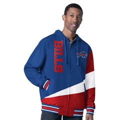 Buffalo Bills G-III Sports by Carl Banks Dual Threat Reversable Full-Zip Hooded Jacket - Royal/Charcoal Jackets
