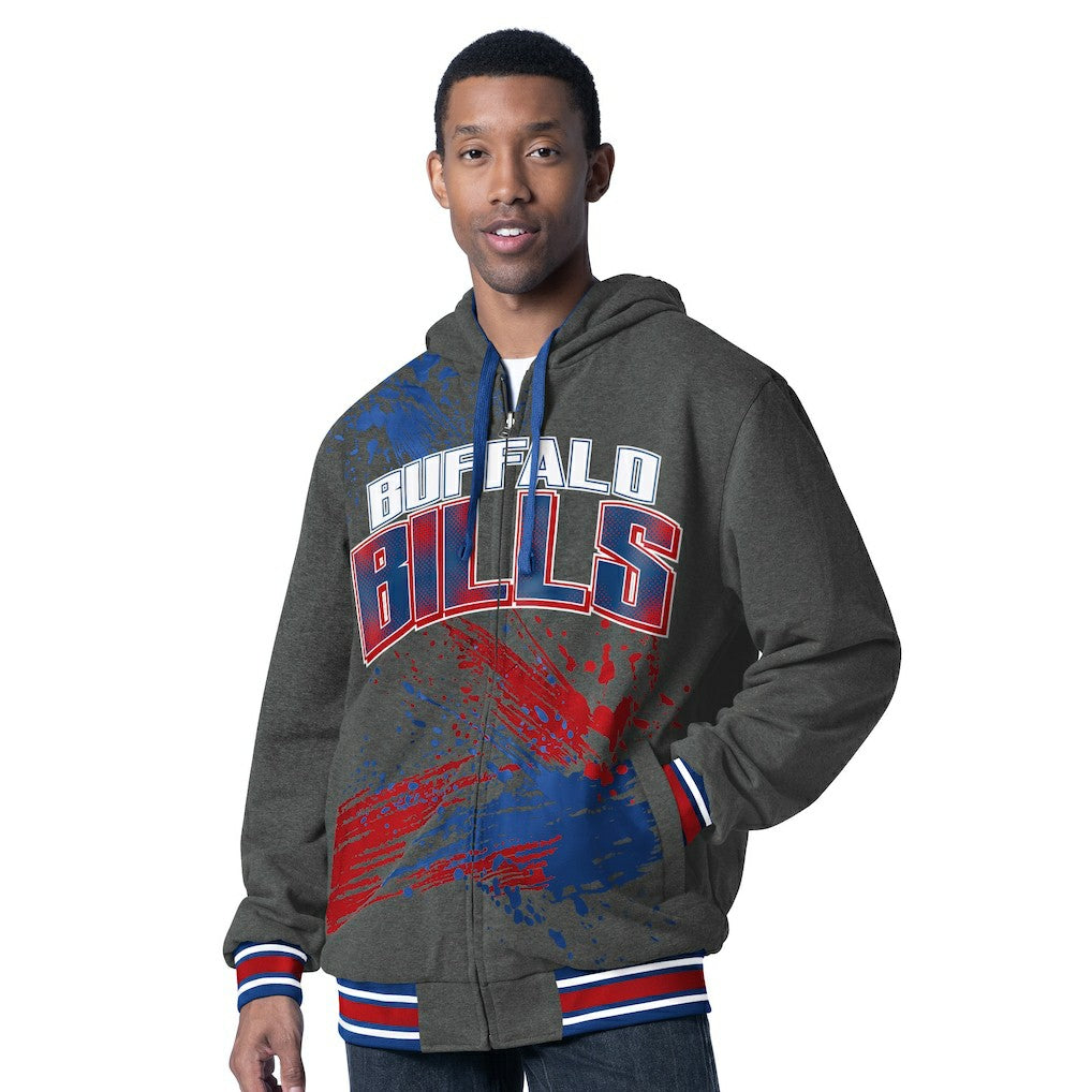 Buffalo Bills G-III Sports by Carl Banks Dual Threat Reversable Full-Zip Hooded Jacket - Royal/Charcoal Jackets