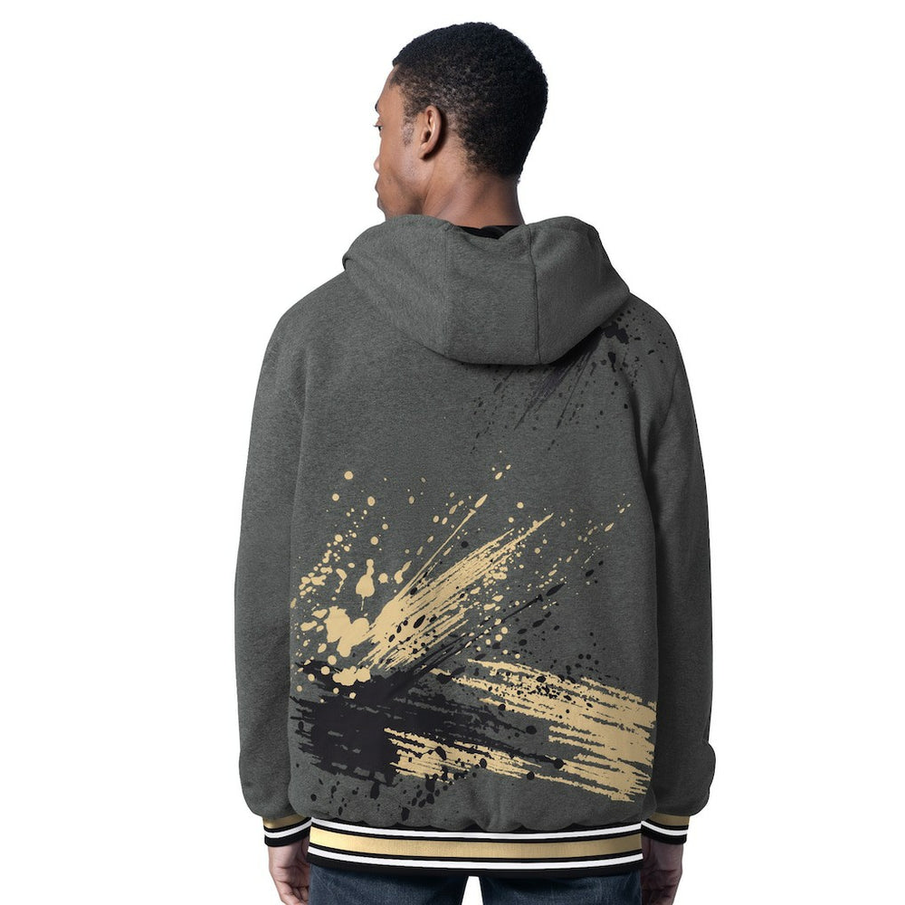 New Orleans Saints G-III Sports by Carl Banks Dual Threat Reversable Full-Zip Hooded Jacket - Black/Charcoal Jackets