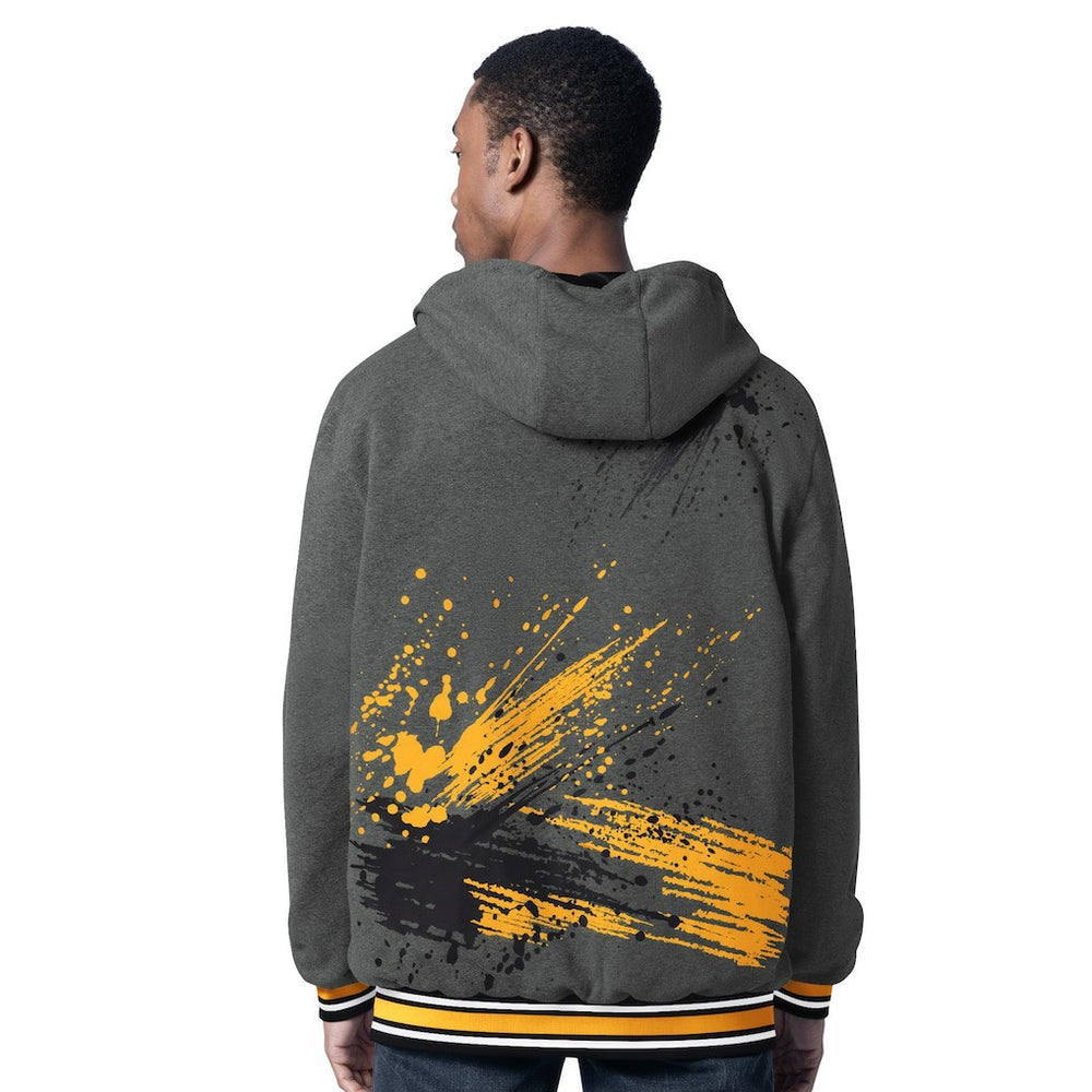 Pittsburgh Steelers G-III Sports by Carl Banks Dual Threat Reversable Full-Zip Hooded Jacket - Black/Charcoal Jackets