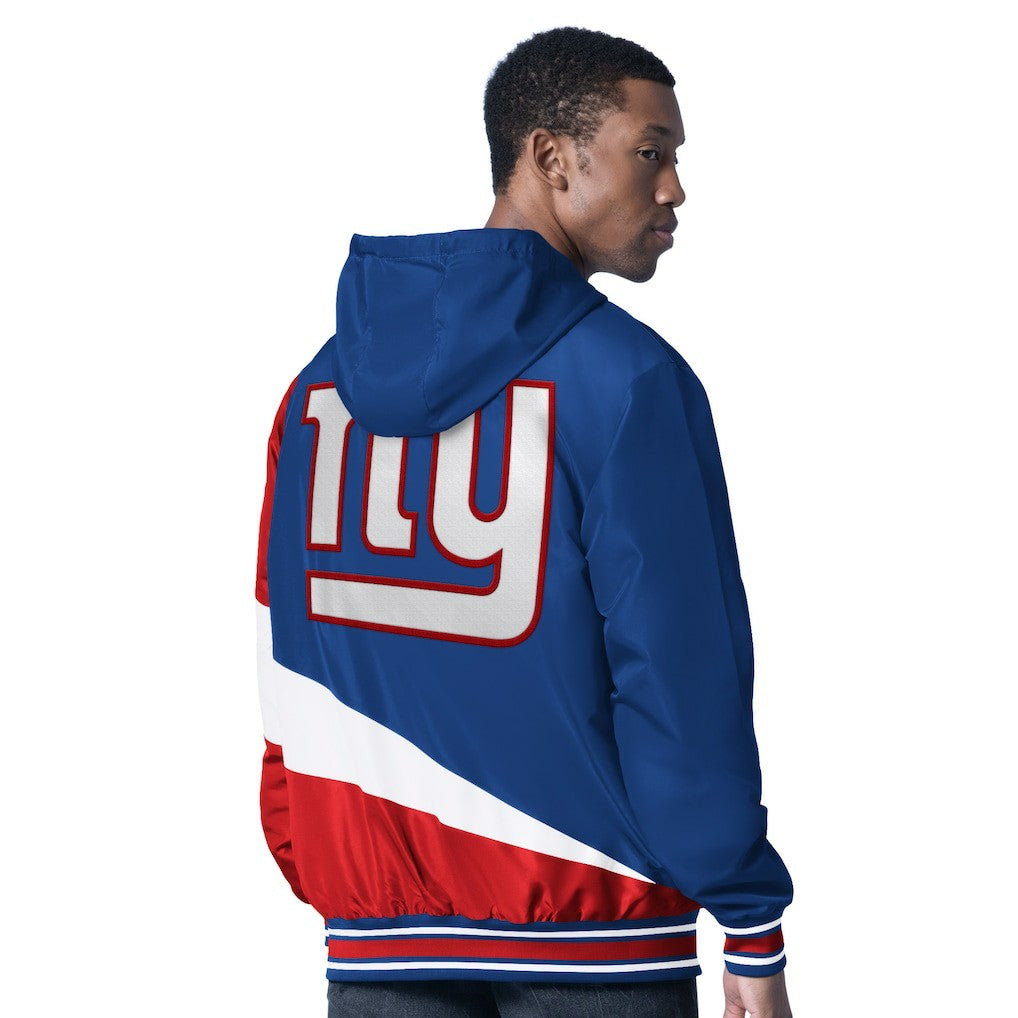 New York Giants G-III Sports by Carl Banks Dual Threat Reversable Full-Zip Hooded Jacket - Royal/Charcoal Jackets