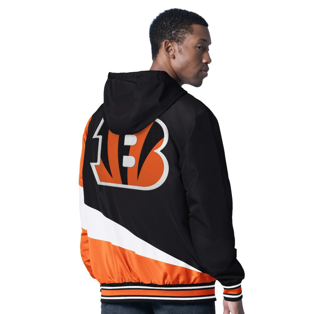 Cincinnati Bengals G-III Sports by Carl Banks Dual Threat Reversable Full-Zip Hooded Jacket - Black/Charcoal Jackets