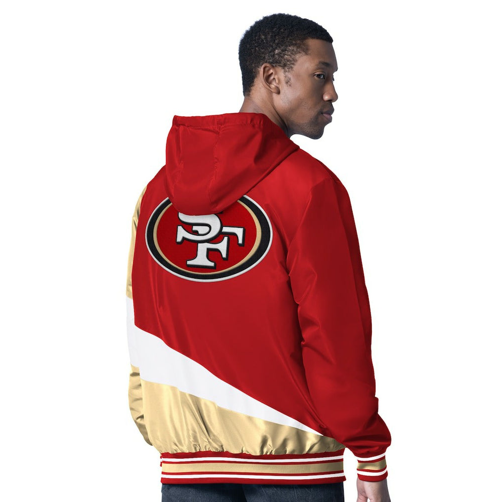 San Francisco 49ers G-III Sports by Carl Banks Dual Threat Reversable Full-Zip Hooded Jacket - Scarlet/Charcoal Jackets