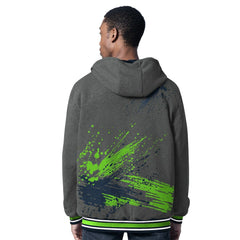 Seattle Seahawks G-III Sports by Carl Banks Dual Threat Reversable Full-Zip Hooded Jacket - College Navy/Charcoal Jackets