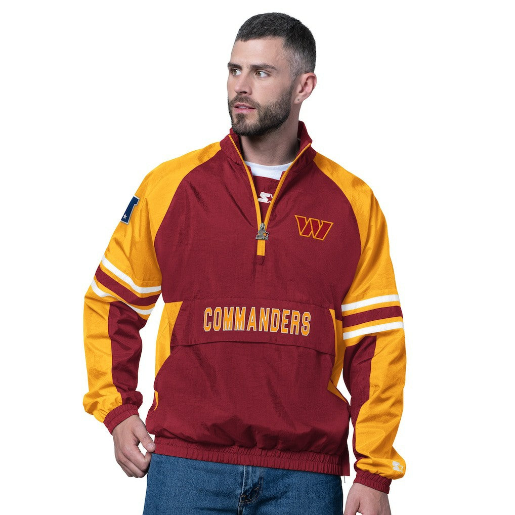 Washington Commanders Starter Prospect Half-Zip Pullover - Burgundy Pullover