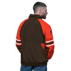 Cleveland Browns Starter Prospect Half-Zip Pullover - Brown Pullover