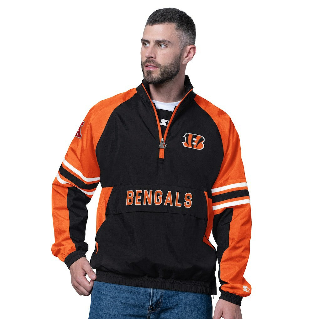Cincinnati Bengals Starter Prospect Half-Zip Pullover - Black Pullover