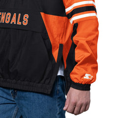 Cincinnati Bengals Starter Prospect Half-Zip Pullover - Black Pullover