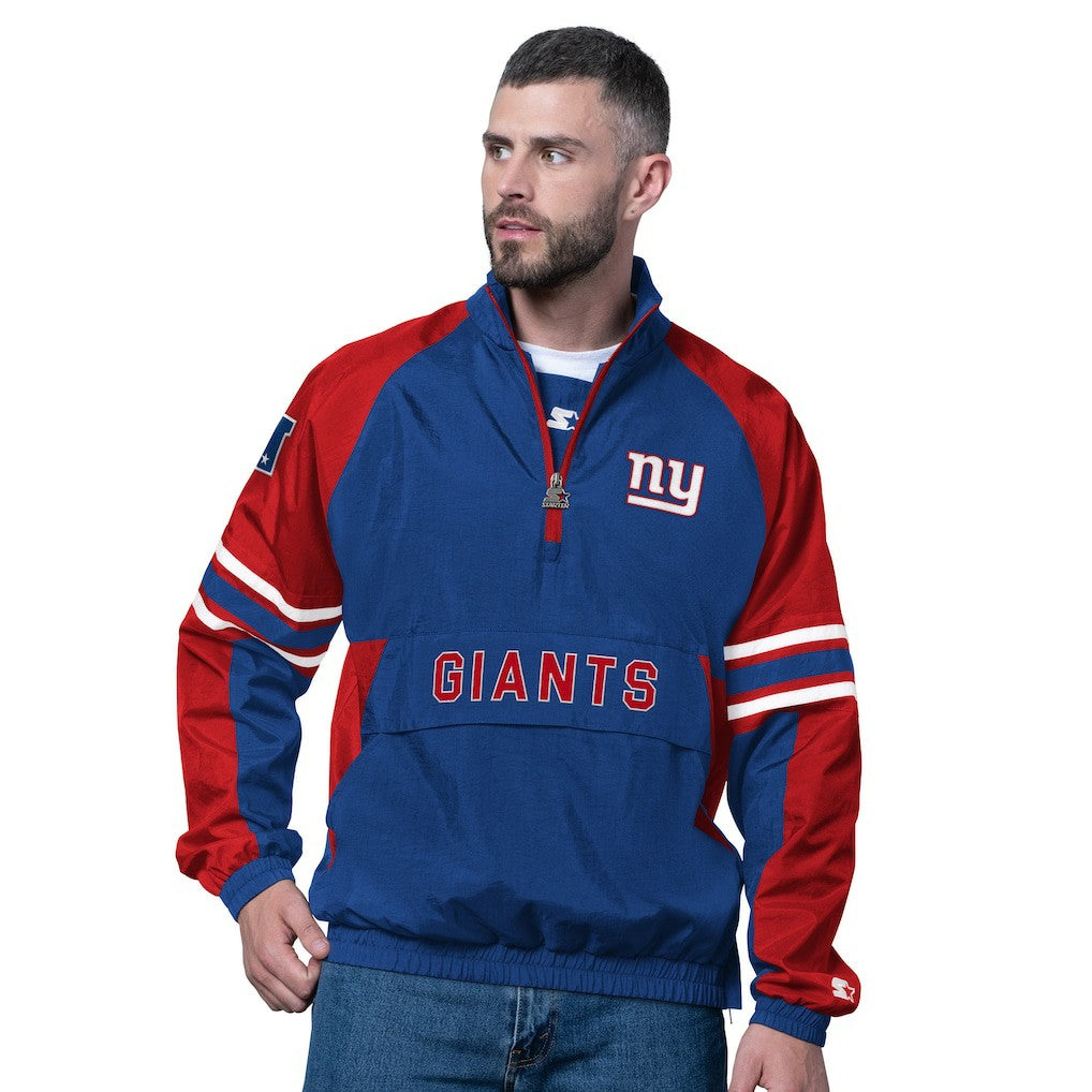 New York Giants Starter Prospect Half-Zip Pullover - Royal Pullover