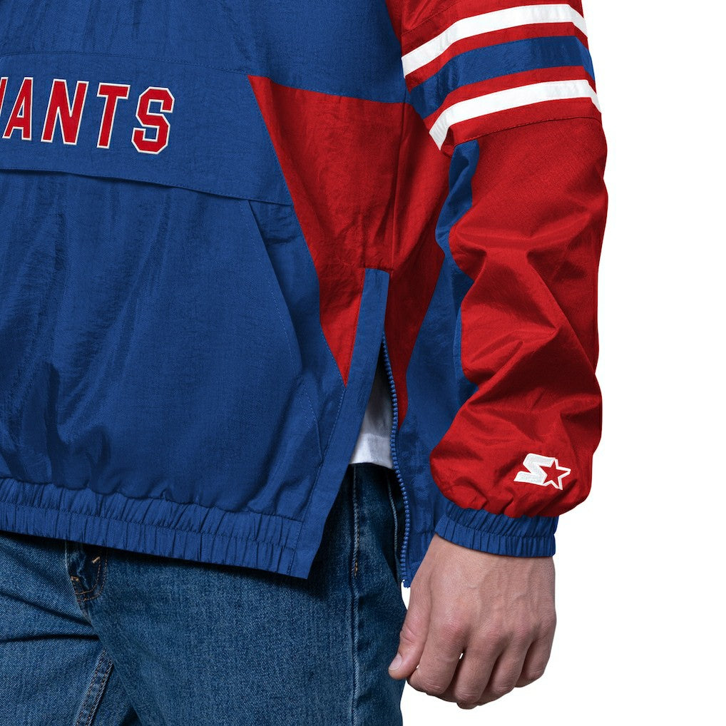 New York Giants Starter Prospect Half-Zip Pullover - Royal Pullover