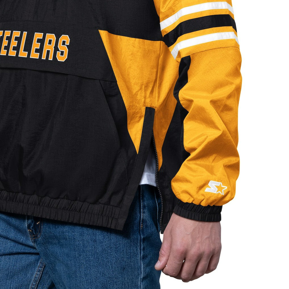 Pittsburgh Steelers Starter Prospect Half-Zip Pullover - Black Pullover
