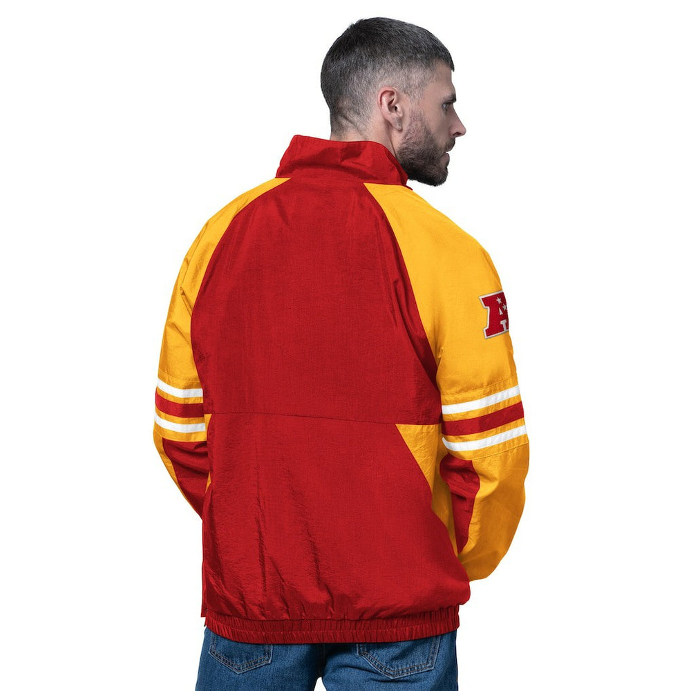 Kansas City Chiefs Starter Prospect Half-Zip Pullover - Red Pullover