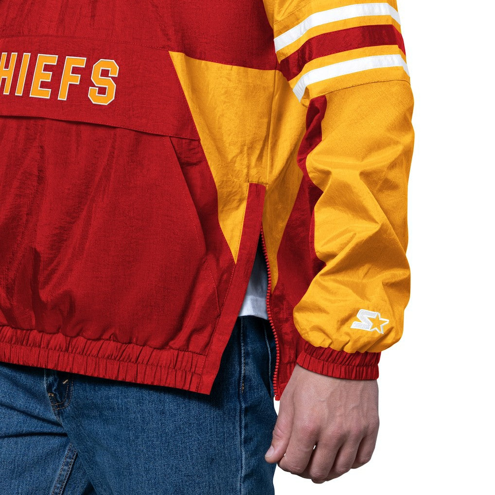 Kansas City Chiefs Starter Prospect Half-Zip Pullover - Red Pullover