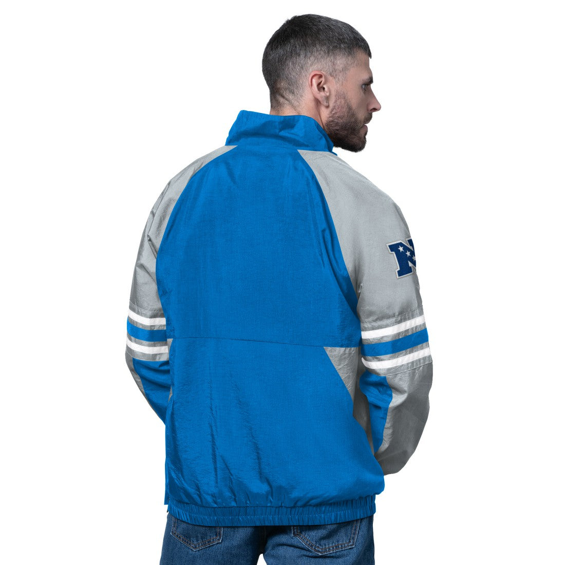 Detroit Lions Starter Prospect Half-Zip Pullover - Blue Pullover
