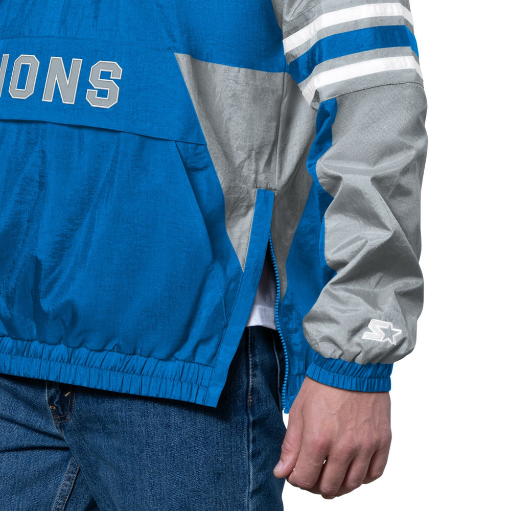 Detroit Lions Starter Prospect Half-Zip Pullover - Blue Pullover