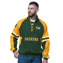 Green Bay Packers Starter Prospect Half-Zip Pullover - Green Pullover