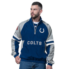 Indianapolis Colts Starter Prospect Half-Zip Pullover - Royal Pullover