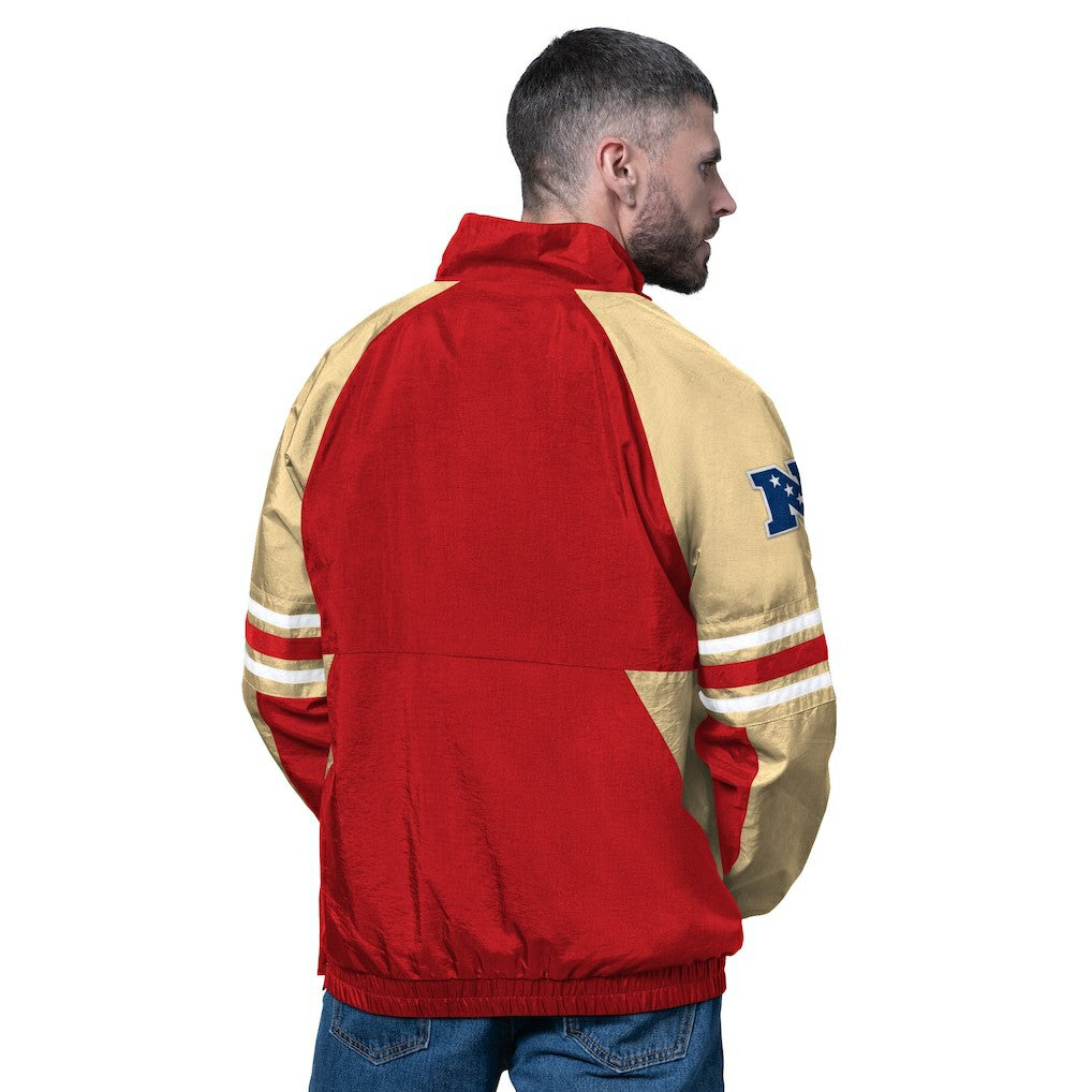 San Francisco 49ers Starter Prospect Half-Zip Pullover - Scarlet Pullover