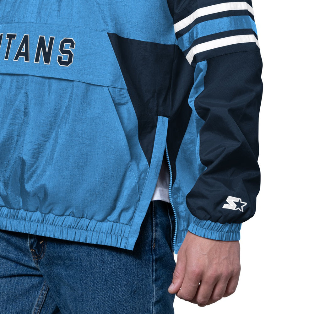 Tennessee Titans Starter Prospect Half-Zip Pullover - Light Blue Pullover