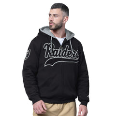 Las Vegas Raiders Starter Big Shot Full-Zip Double Hoodie - Black Hoodies