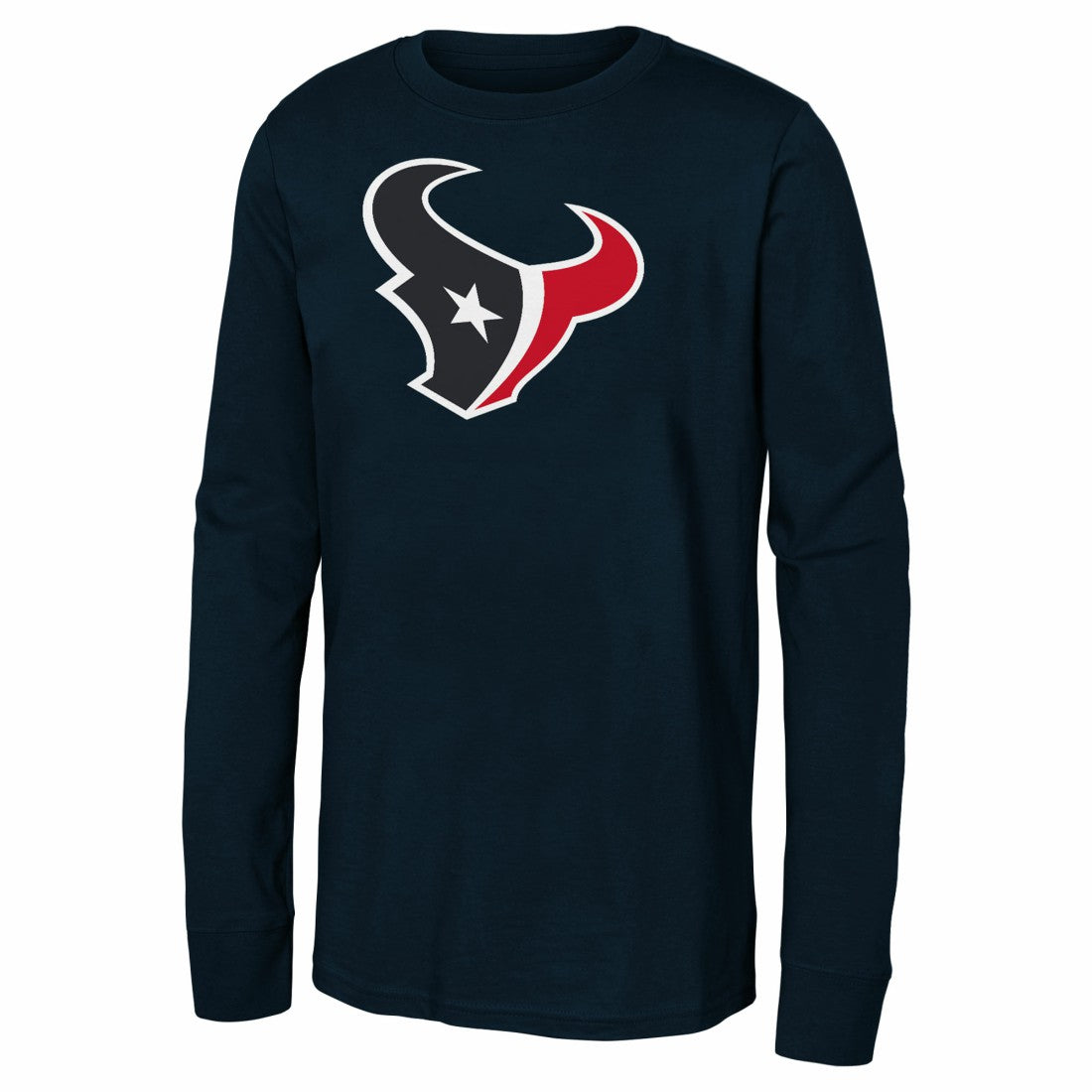 Houston Texans Youth Primary Logo Long Sleeve T-Shirt - Navy T-shirts