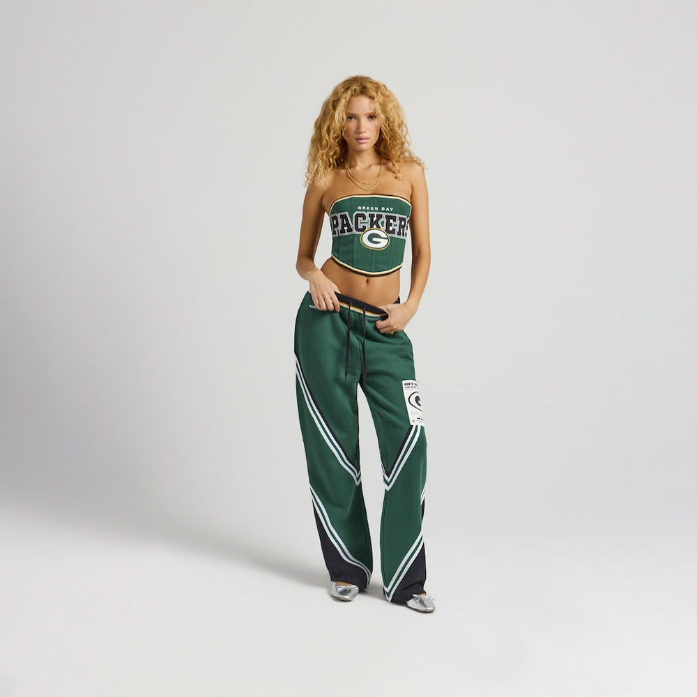 Green Bay Packers Off Season x NFL Women's Fleece Corset - Green