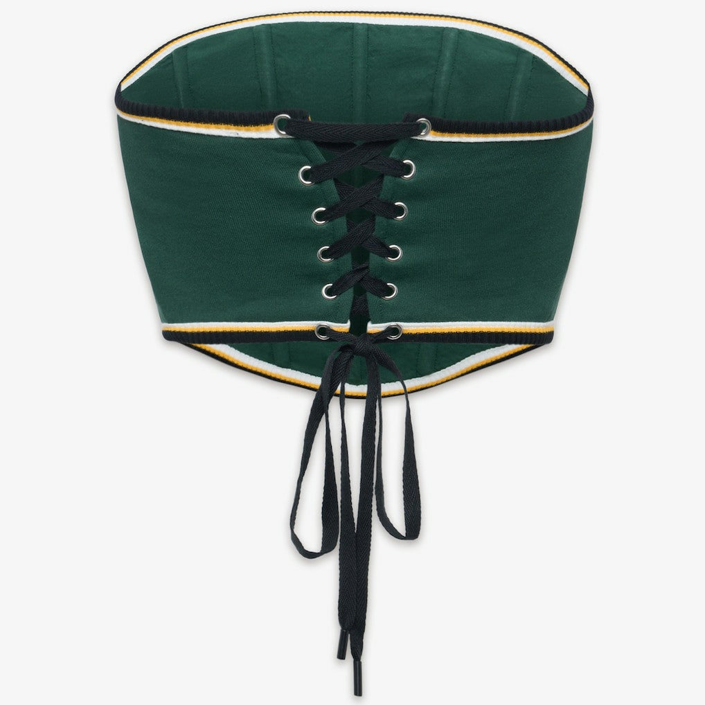 Green Bay Packers Off Season x NFL Women's Fleece Corset - Green