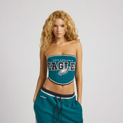Philadelphia Eagles Off Season x NFL Women's Fleece Corset - Dark Green
