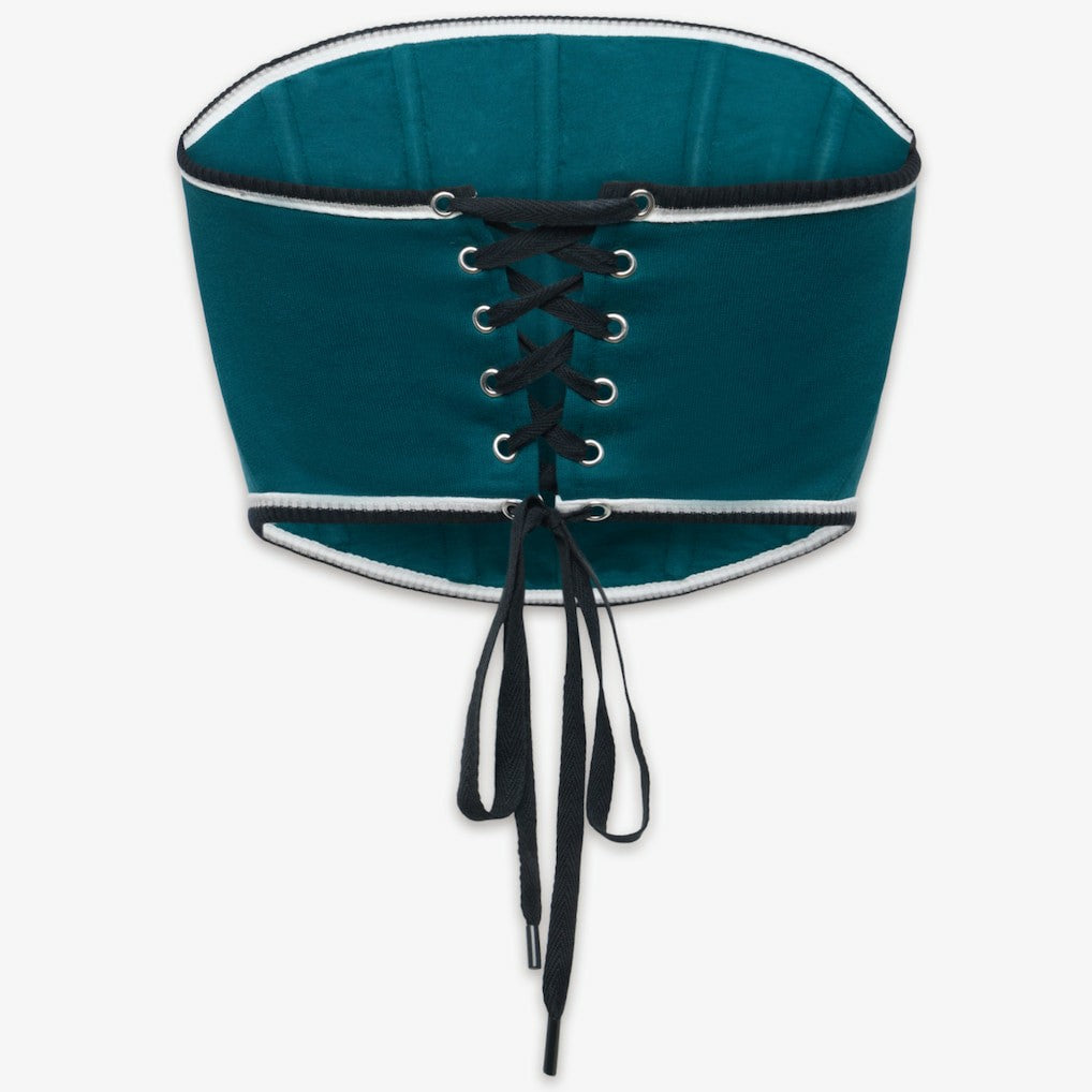 Philadelphia Eagles Off Season x NFL Women's Fleece Corset - Dark Green