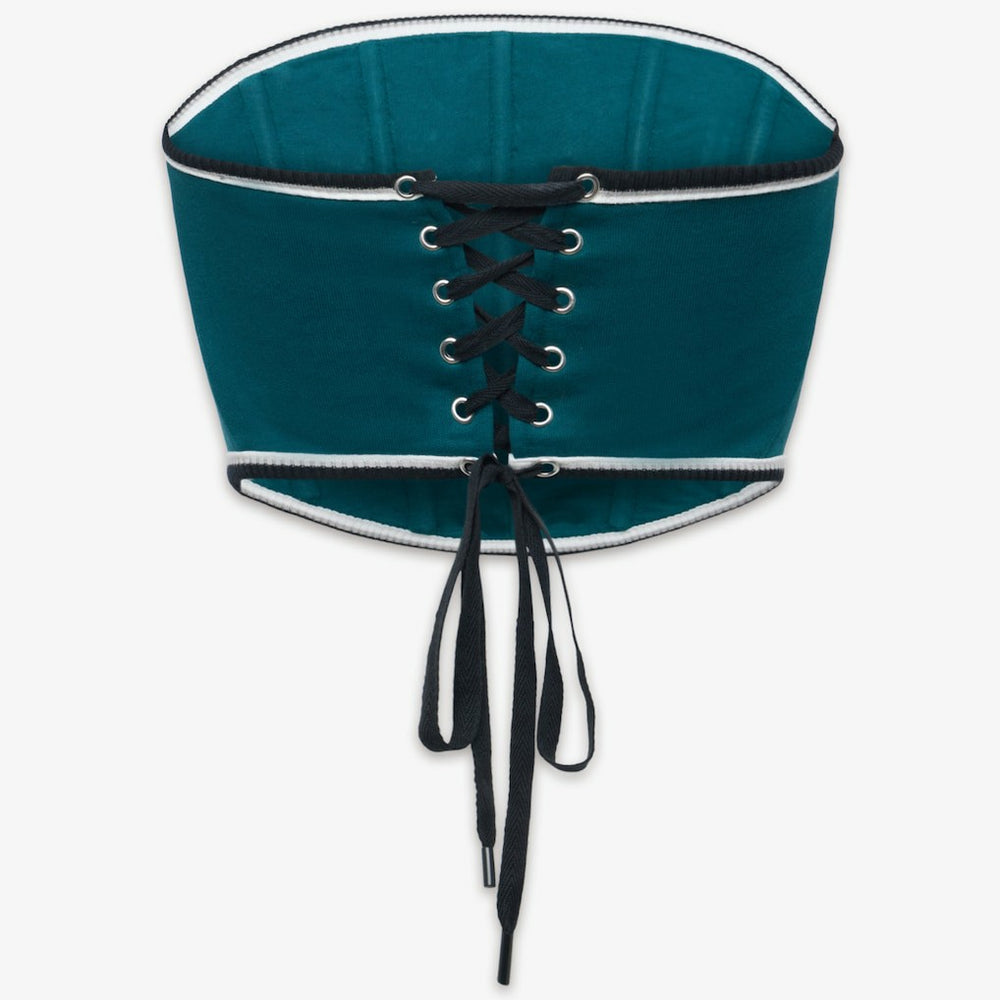 Philadelphia Eagles Off Season x NFL Women's Fleece Corset - Dark Green