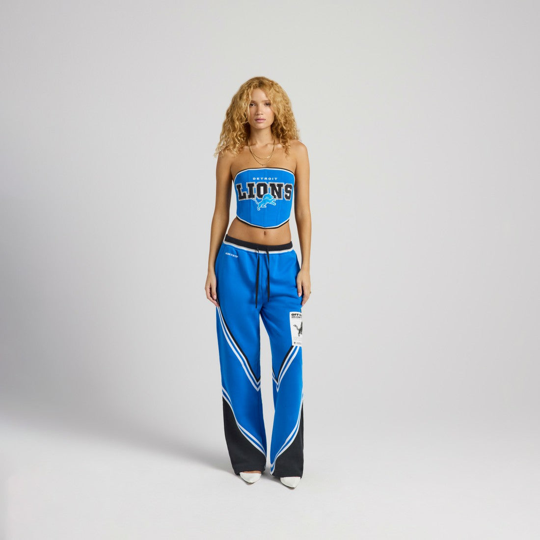 Detroit Lions Off Season x NFL Women's Fleece Corset - Blue