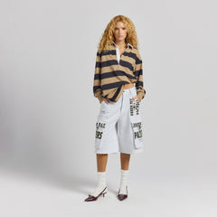 Green Bay Packers Off Season x NFL Women's Fleece Cargo Shorts - Heather Gray Shorts