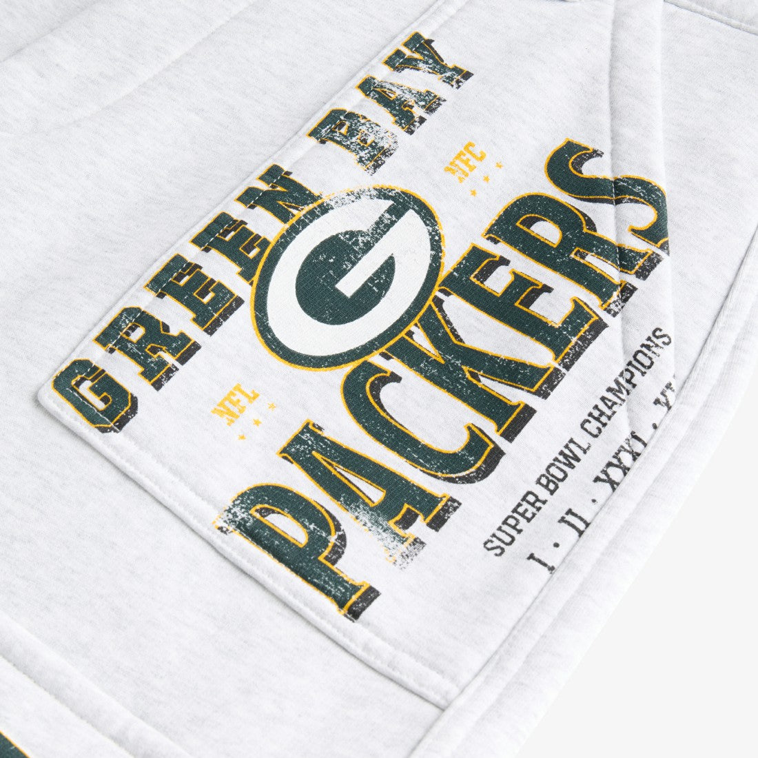Green Bay Packers Off Season x NFL Women's Fleece Cargo Shorts - Heather Gray Shorts