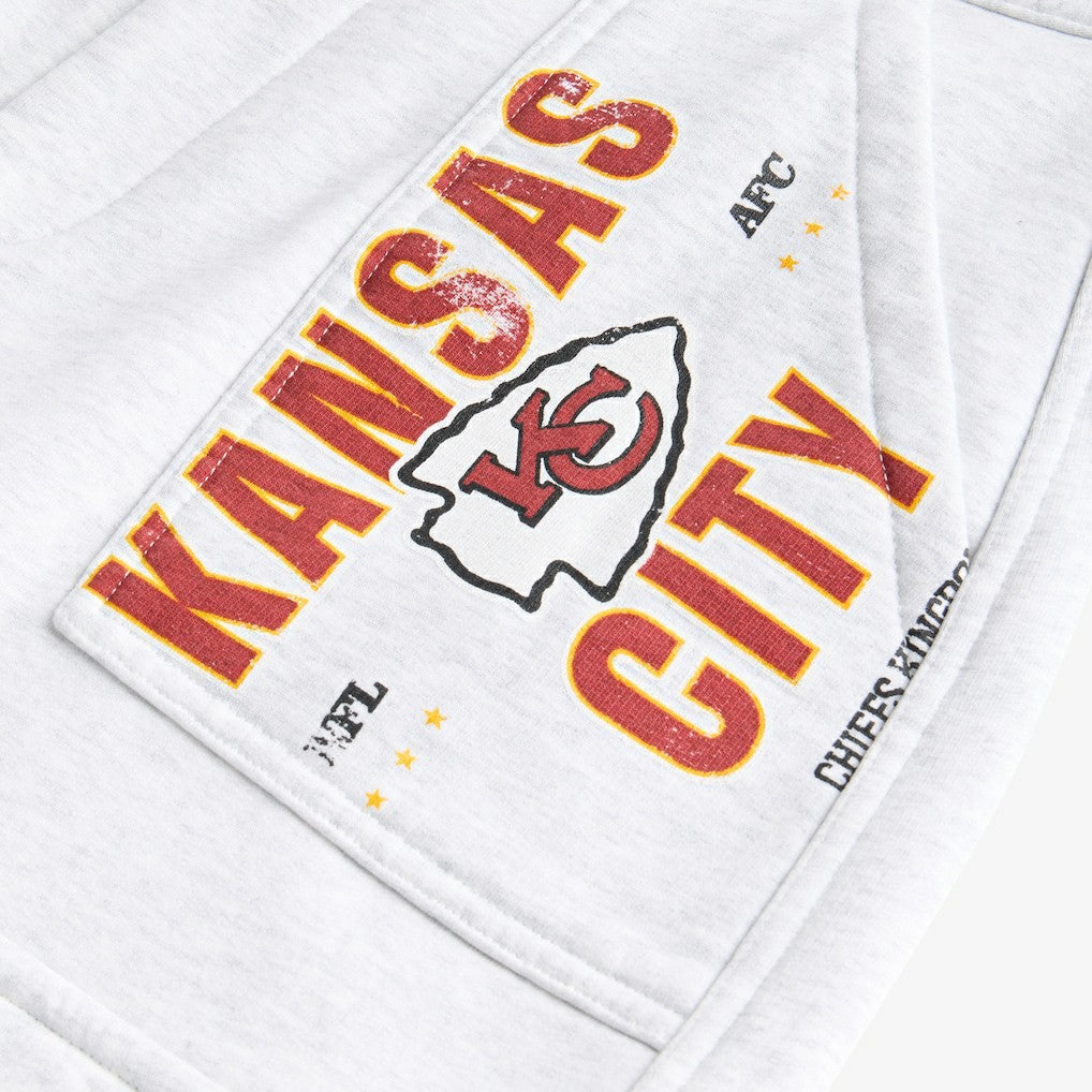 Kansas City Chiefs Off Season x NFL Women's Fleece Cargo Shorts - Heather Gray Shorts