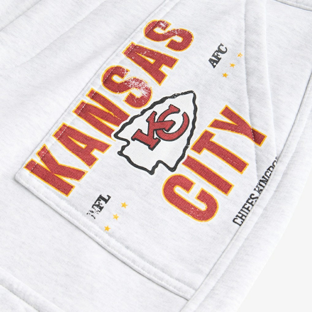 Kansas City Chiefs Off Season x NFL Women's Fleece Cargo Shorts - Heather Gray Shorts