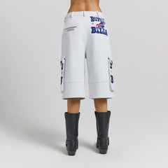 Buffalo Bills Off Season x NFL Women's Fleece Cargo Shorts - Heather Gray Shorts