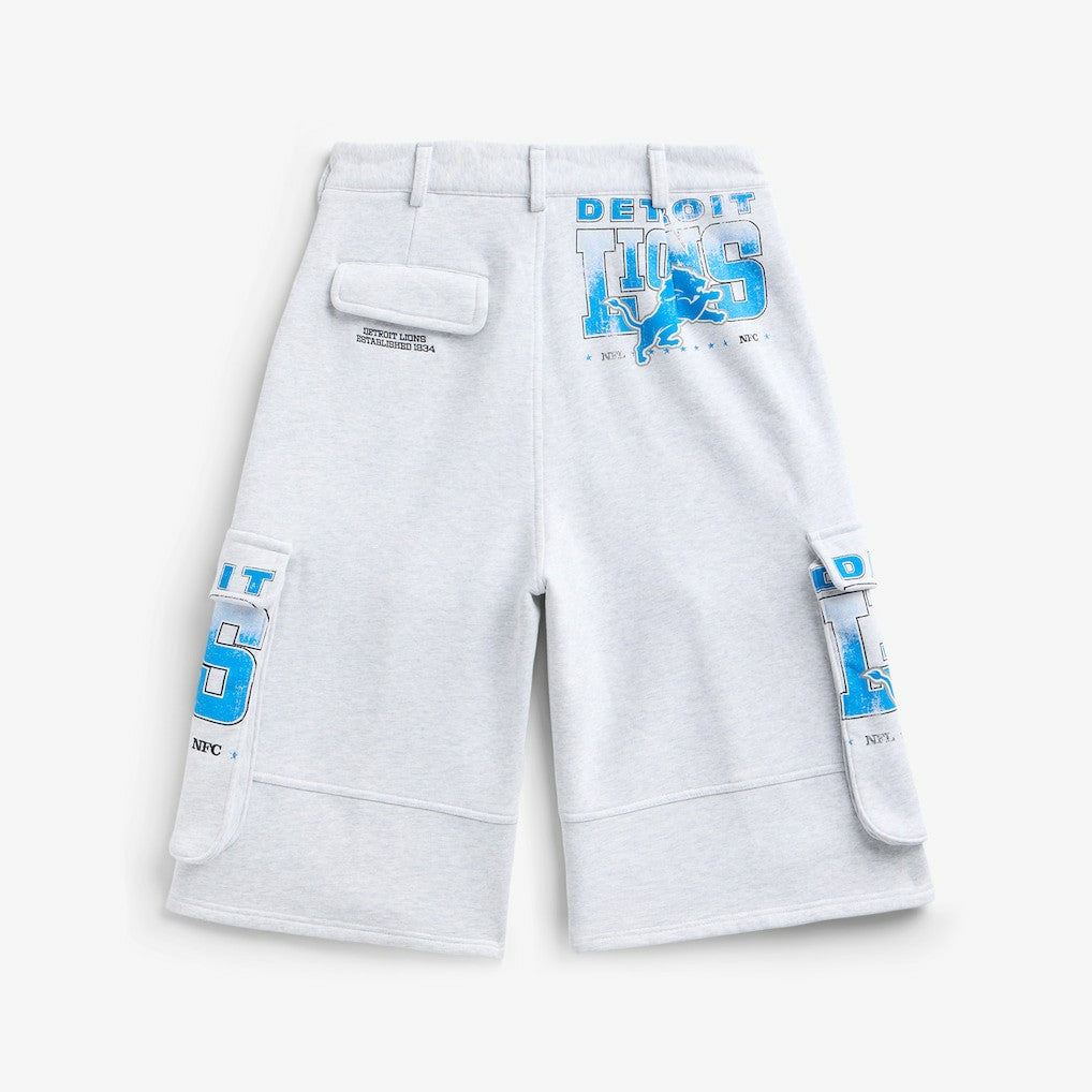Detroit Lions Off Season x NFL Women's Fleece Cargo Shorts - Heather Gray Shorts