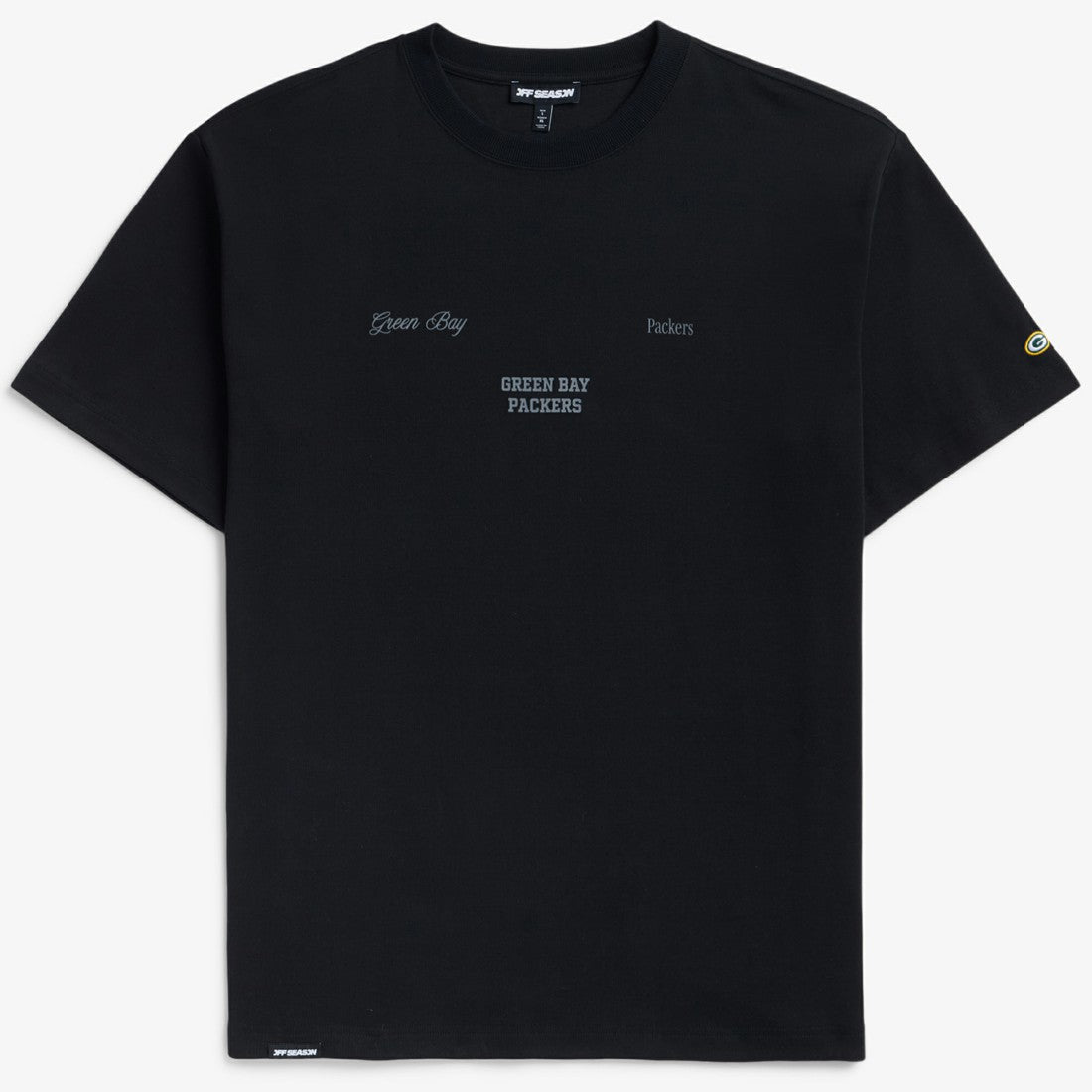 Green Bay Packers Off Season x NFL Unisex Graphic T-Shirt - Black T-shirts