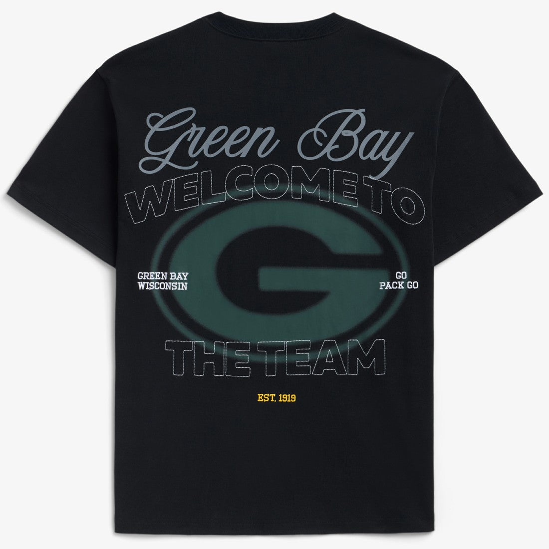 Green Bay Packers Off Season x NFL Unisex Graphic T-Shirt - Black T-shirts