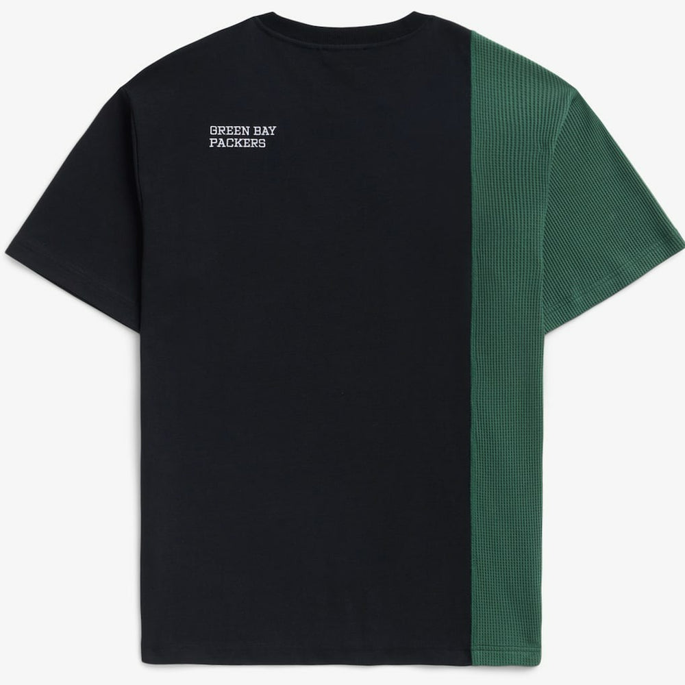 Green Bay Packers Off Season x NFL Unisex Spliced T-Shirt - Black T-shirts