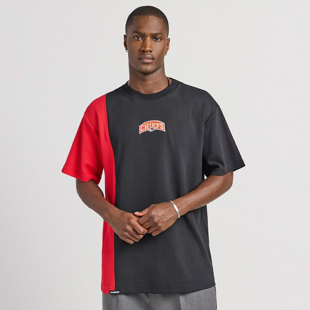Kansas City Chiefs Off Season x NFL Unisex Spliced T-Shirt - Black T-shirts