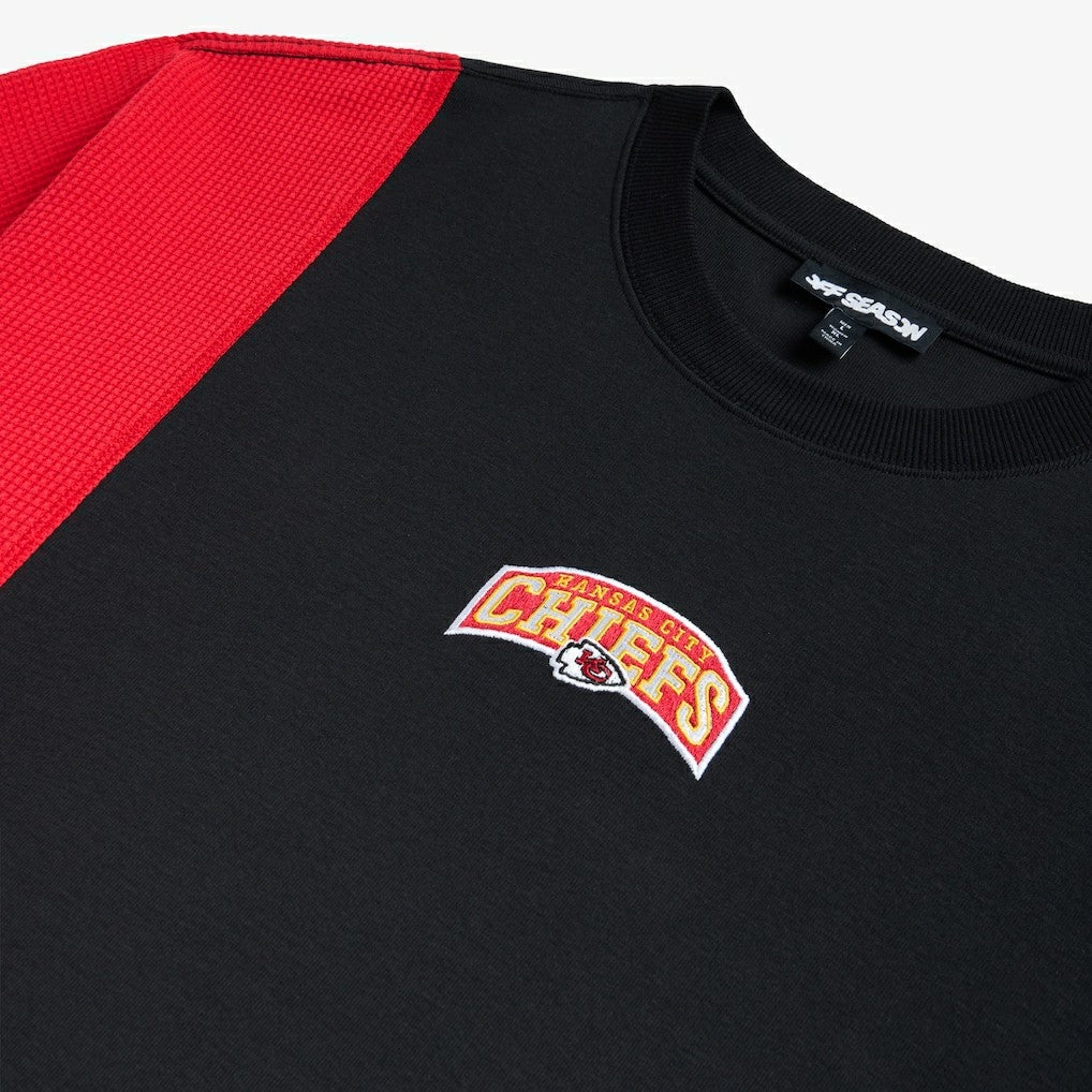 Kansas City Chiefs Off Season x NFL Unisex Spliced T-Shirt - Black T-shirts