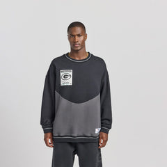 Green Bay Packers Off Season x NFL Unisex Fleece Sweatshirt - Black Sweatshirts