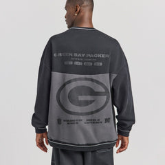 Green Bay Packers Off Season x NFL Unisex Fleece Sweatshirt - Black Sweatshirts